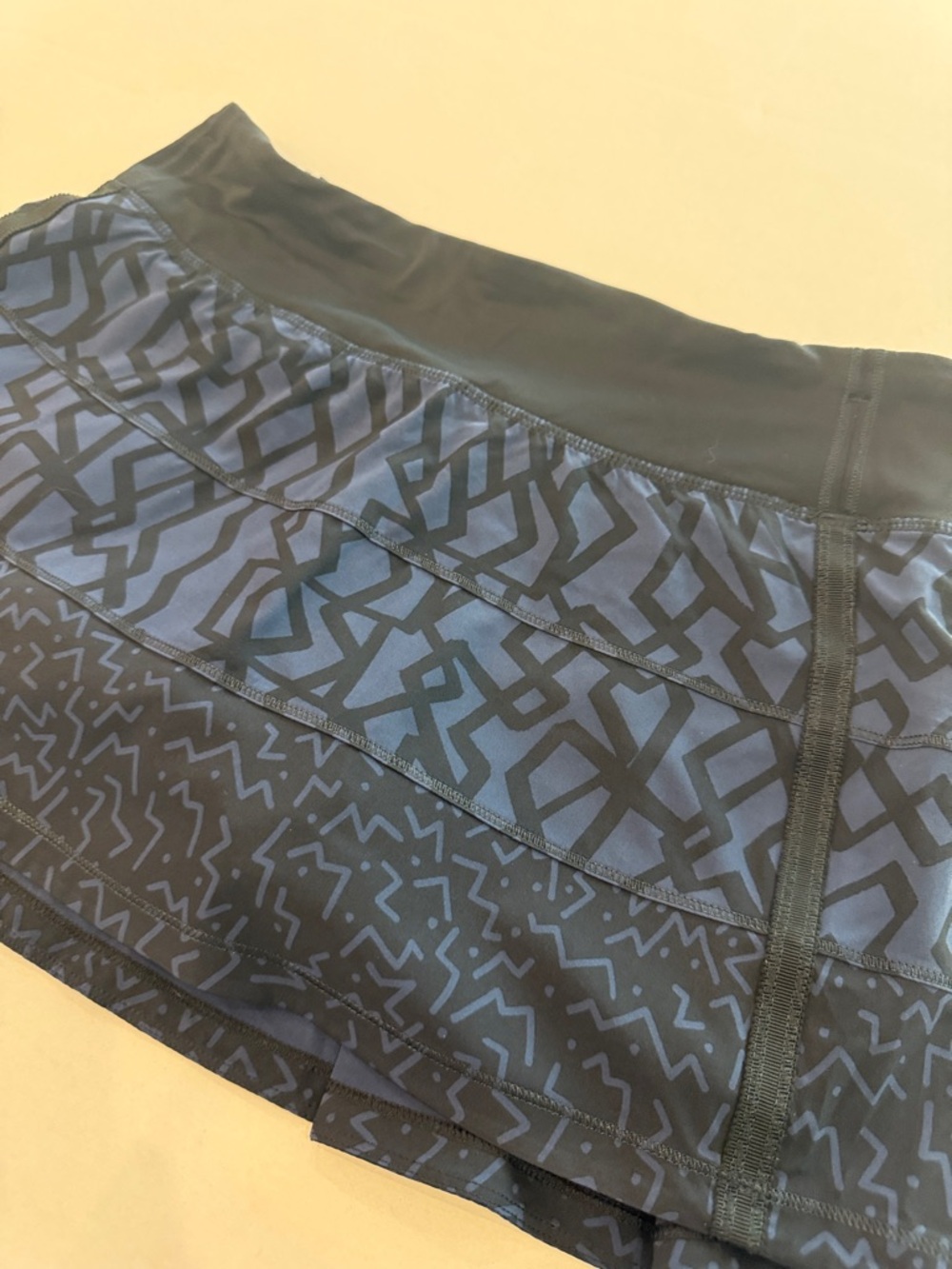 lululemon athletica Navy and Black Patterned Athletic Skort - Picture 2 of 9
